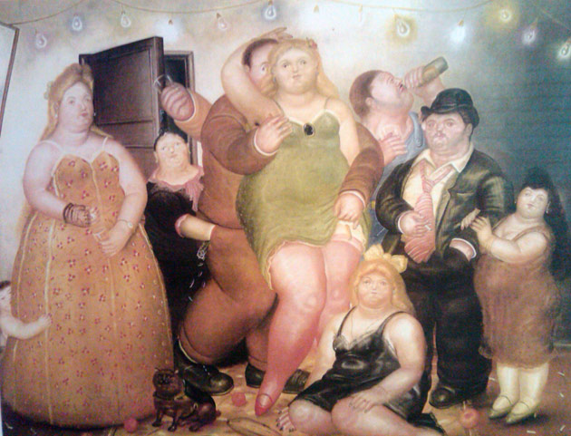 La maison de Raquel Vega - Peinture de Fernando Botero